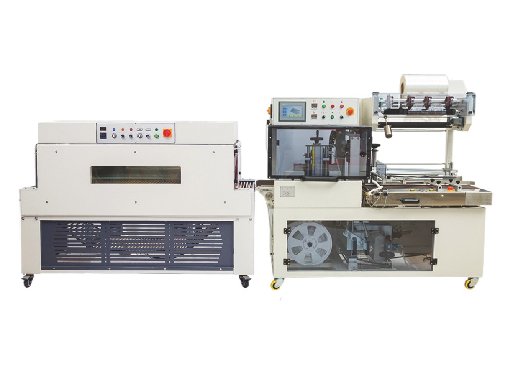 DQL4518S全自动边封封切机+DSC452L型链式热收缩包装机