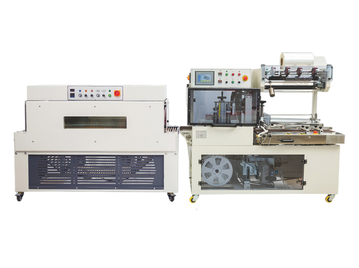 DQL4518S全自动边封封切机+DSC452L型链式热收缩包装机